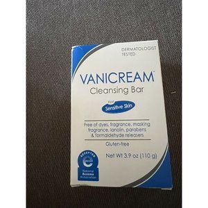 Vanicream Cleansing Bar Face Body Hand Cleanser Hypoallergenic Sensitive Gluten
